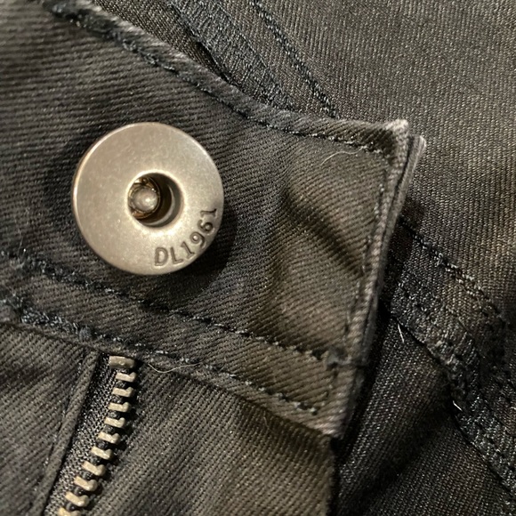 DL1961 Emma legging skinny jeans sz 32 black low rise - Picture 6 of 8